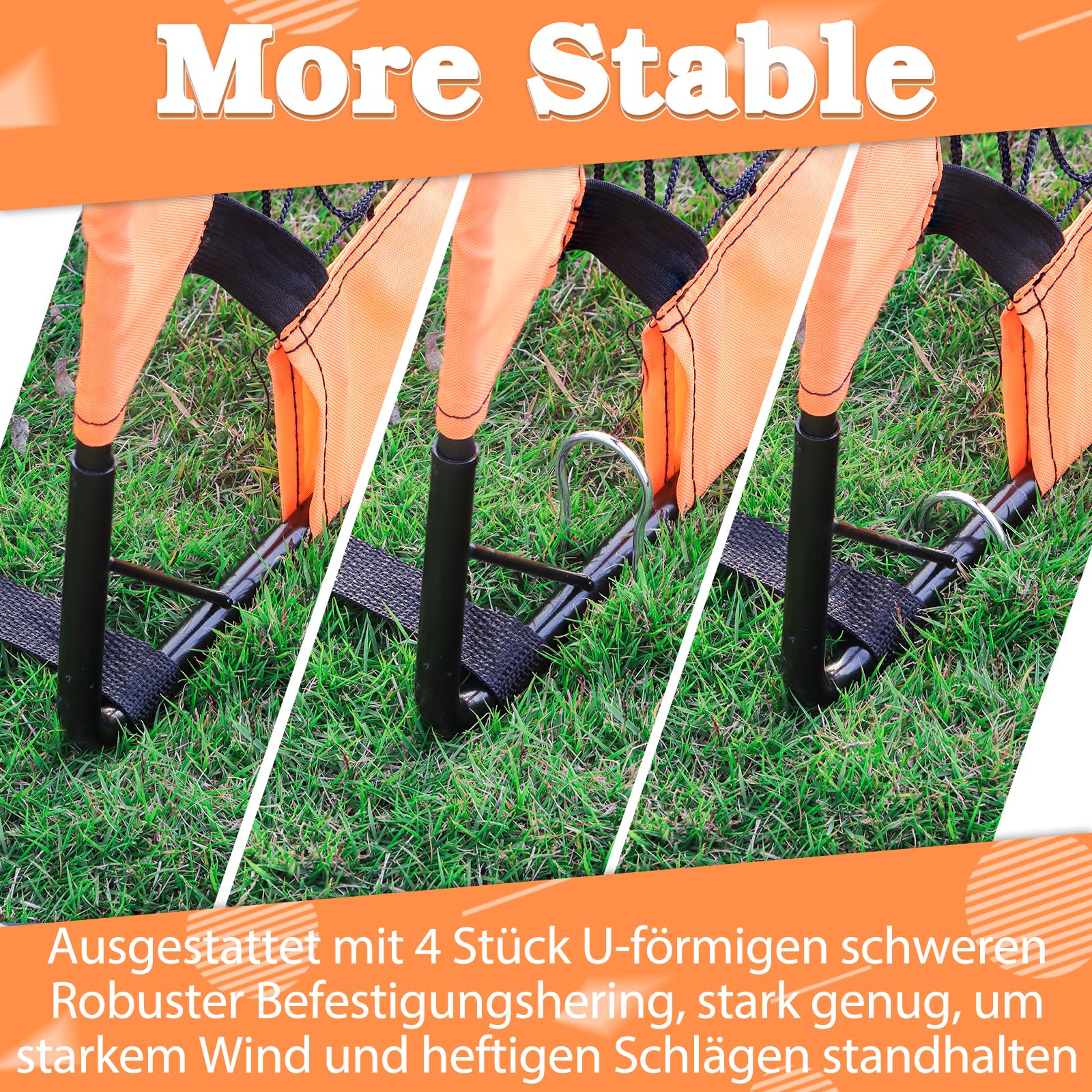 Porta Da Calcio Pieghevole EXTFANS 180 Cm - Per Bambini, Interni/Esterni, Con 5 Fori Di Tiro (Blu)