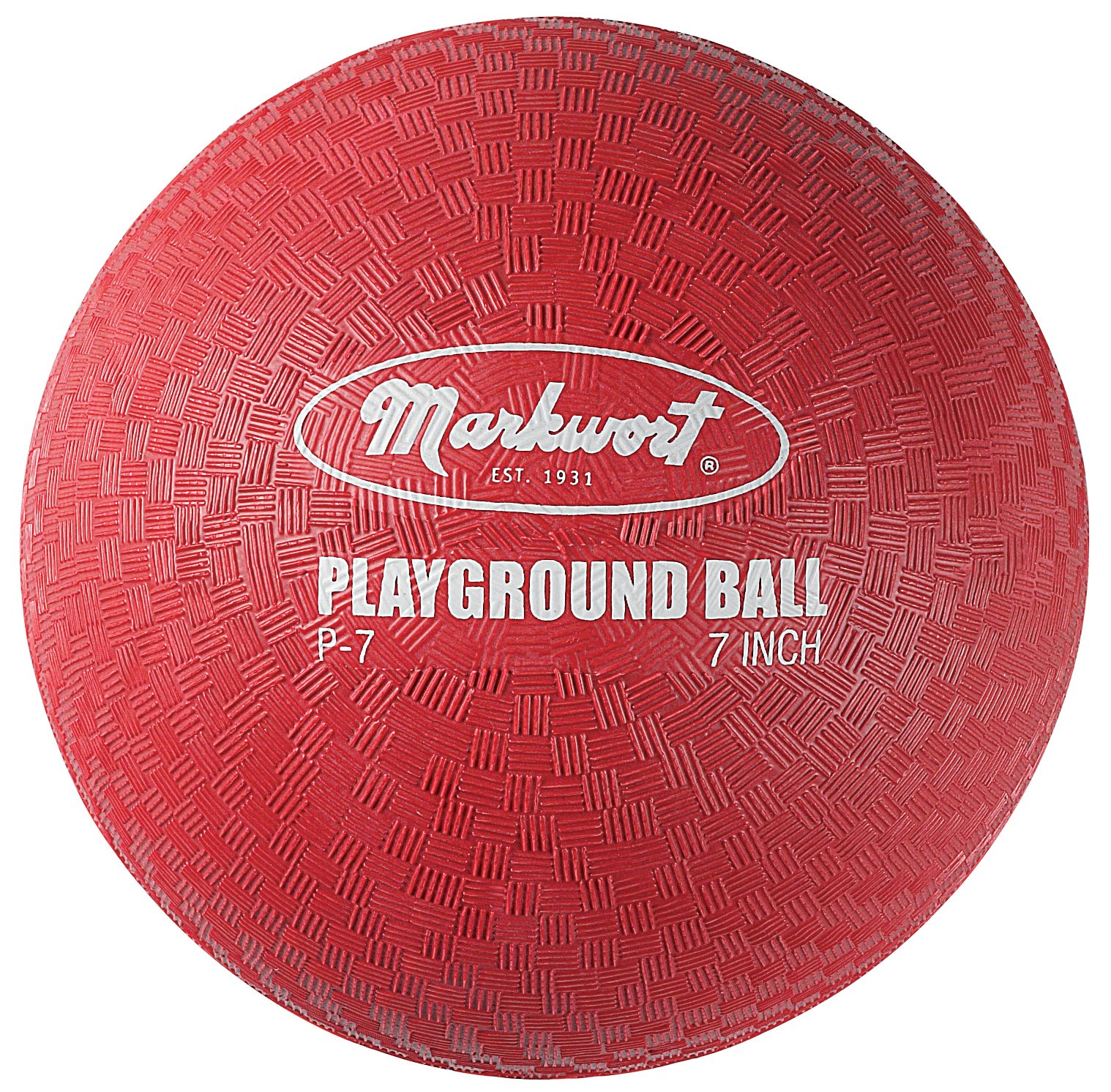 Markwort Playground Ball, Red, 7-Inch