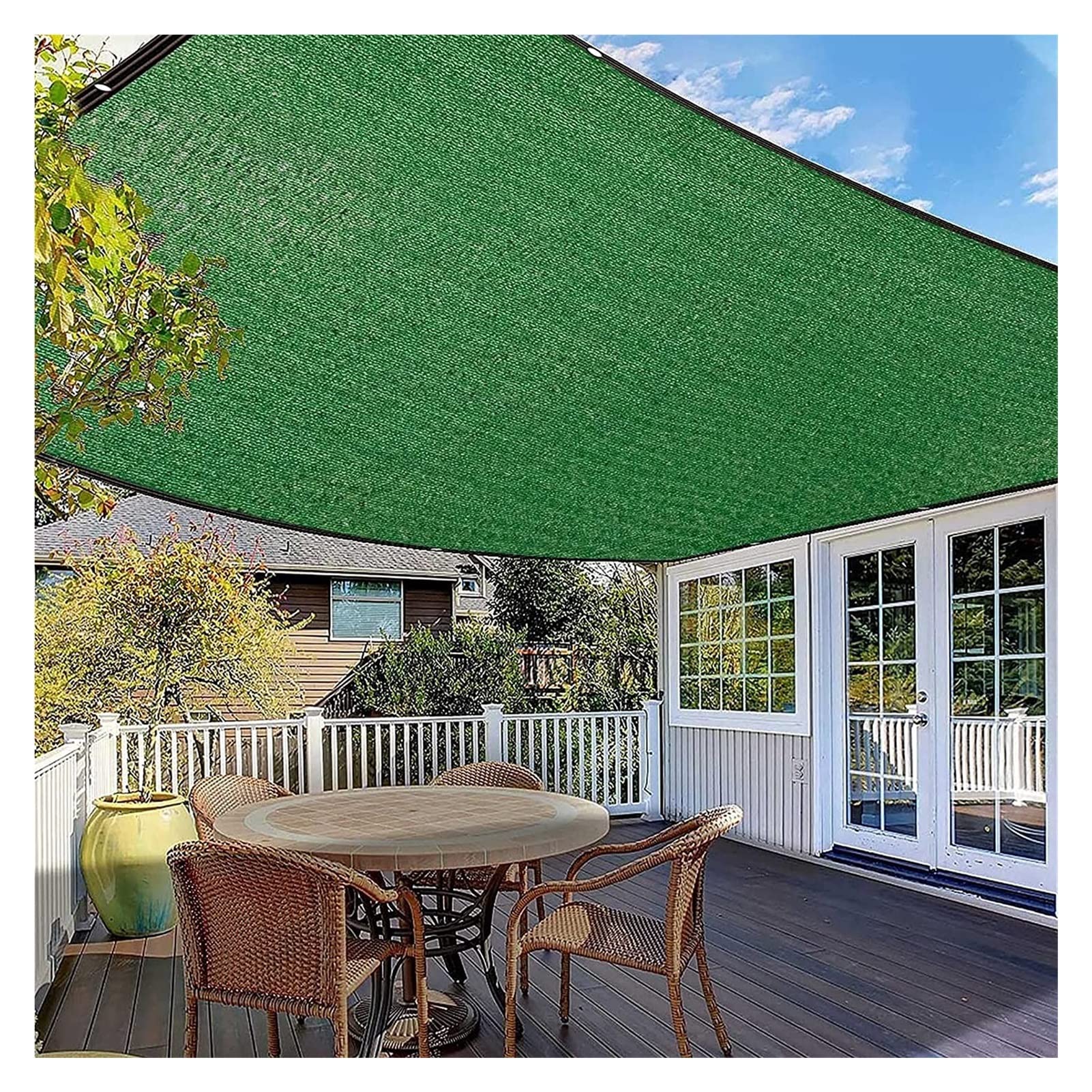 Rete Parasole da Giardino Ombreggiatura Leggera E Traspirante Rete Ombreggiante Verde Protezione UV per Serra Fiori,Piante,Prato per Patio (Color : Green, Size : 6x8m(19.7x26.2ft))