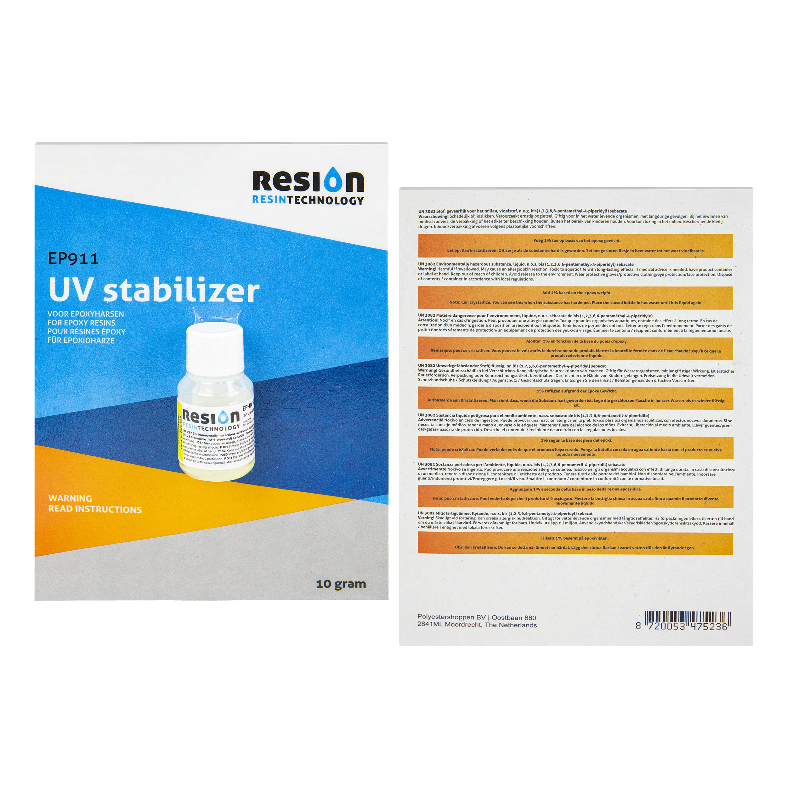 UV stabiliser for epoxy resin/prevents discolouration | 100 g | odourless, top quality, for all epoxy resins