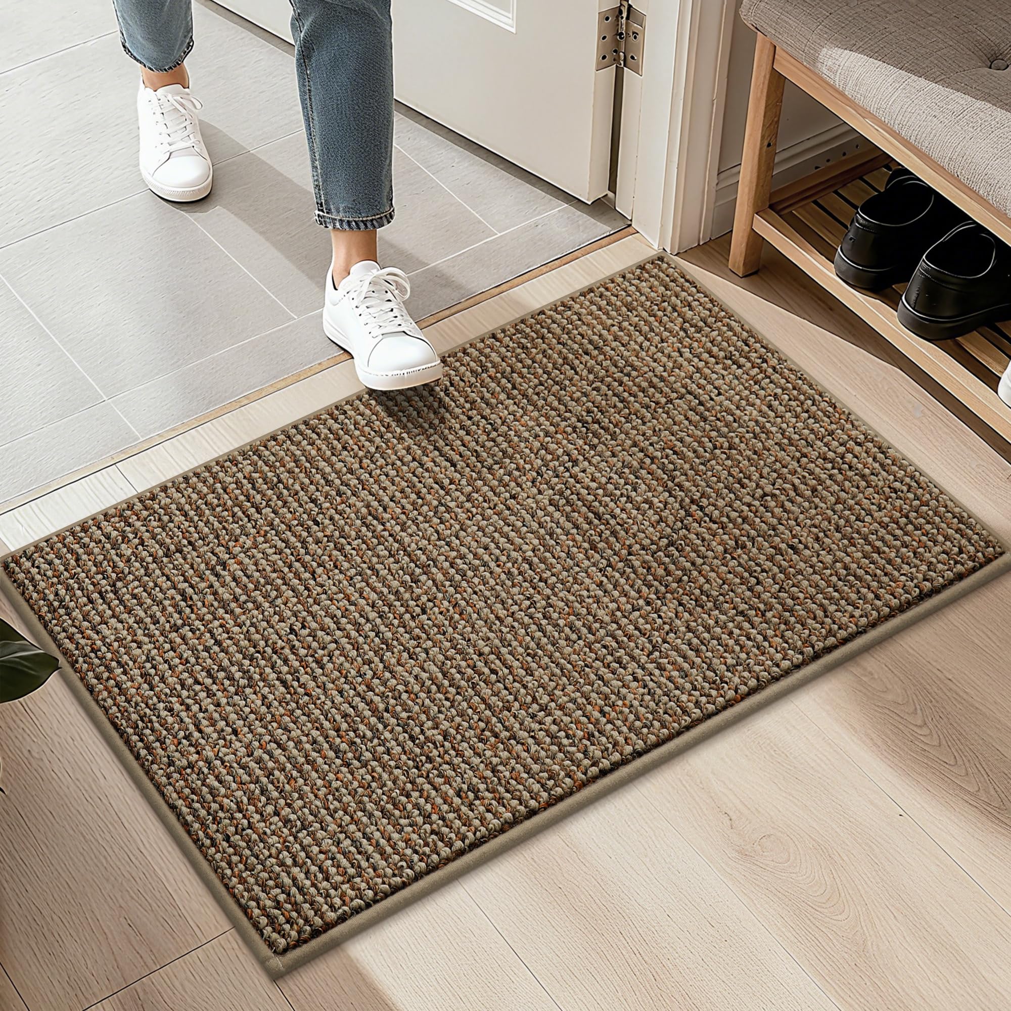 BEQHAUSE 20"x32" Entryway Rug Indoor Door Mat Non-Slip Washable, Hallway Rugs Absorbent & Stain Resist Hall Carpet Runner Rugs for Entryway, Front