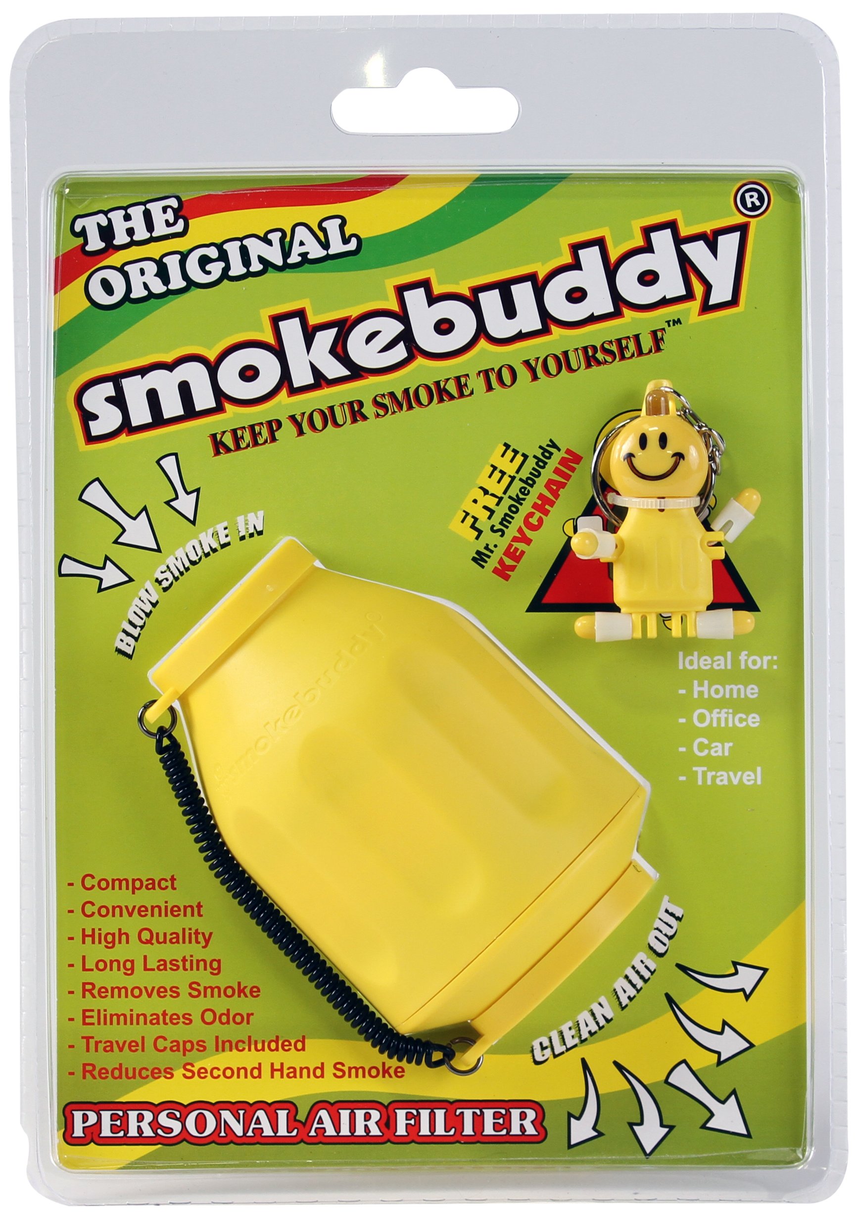 Smoke Buddy 0159-YEL Personal Air Filter, Yellow