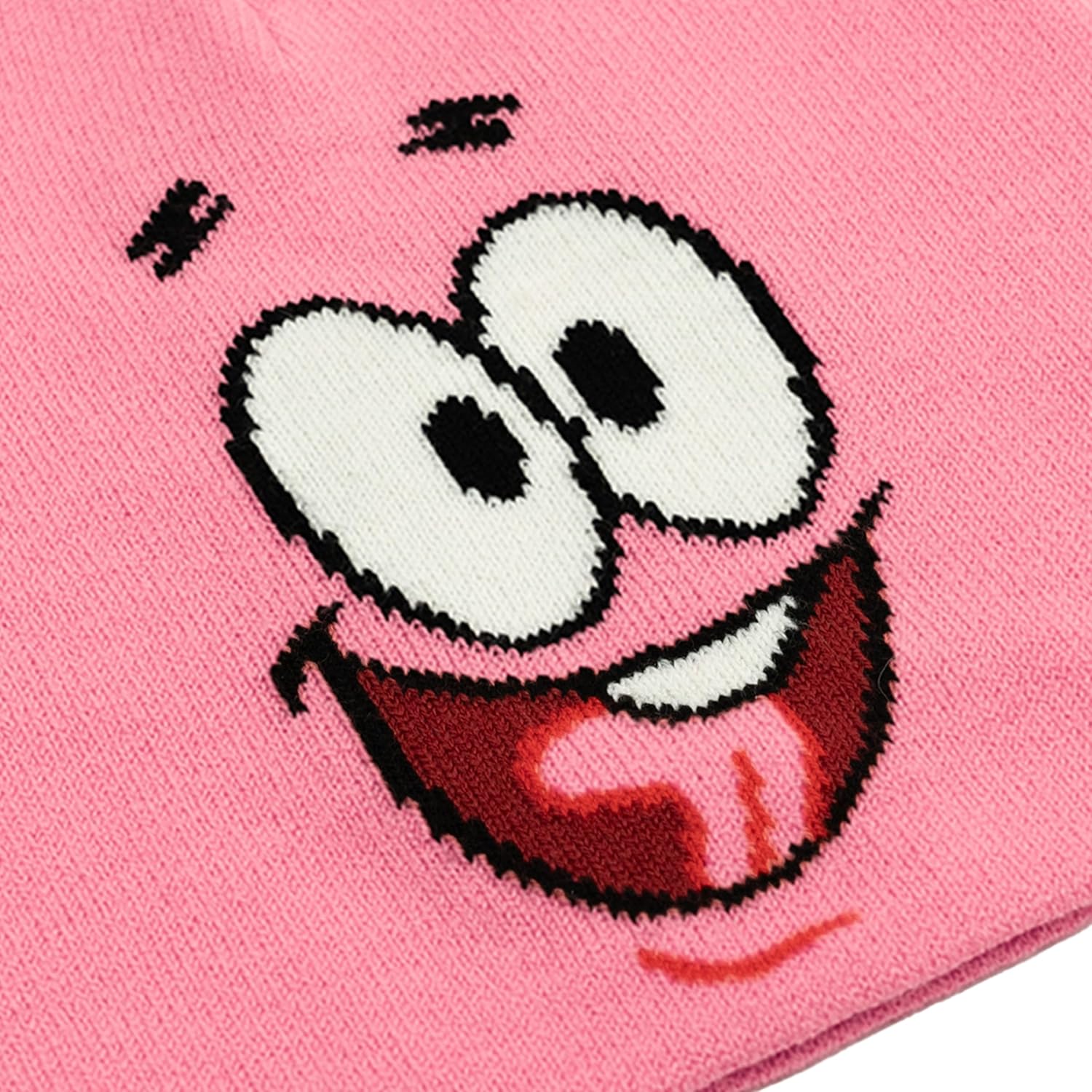 Popfunk Official Patrick Character Face Adult Knit Beanie - Unisex for Men and Women, Light Pink - Image 5