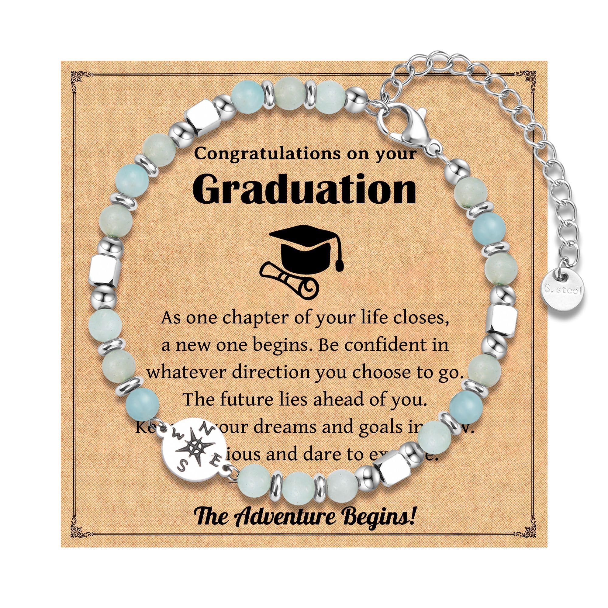 2026 Graduation Gifts for Women Her, Compass Bracelet for Girls Women