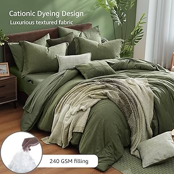 Amazon.com: Monbix Queen Comforter Set - 7 Pieces Cationic Dyeing Amazon.com: Monbix Queen Comforter Set - 7 Pieces Cationic Dyeing