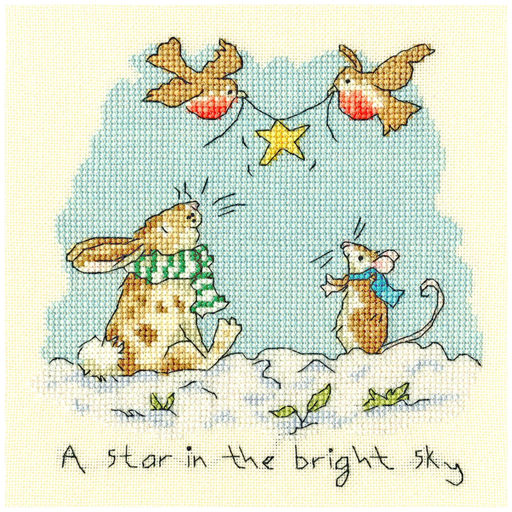 Bothy Threads Star in The Bright Sky Counted Cross Stitch