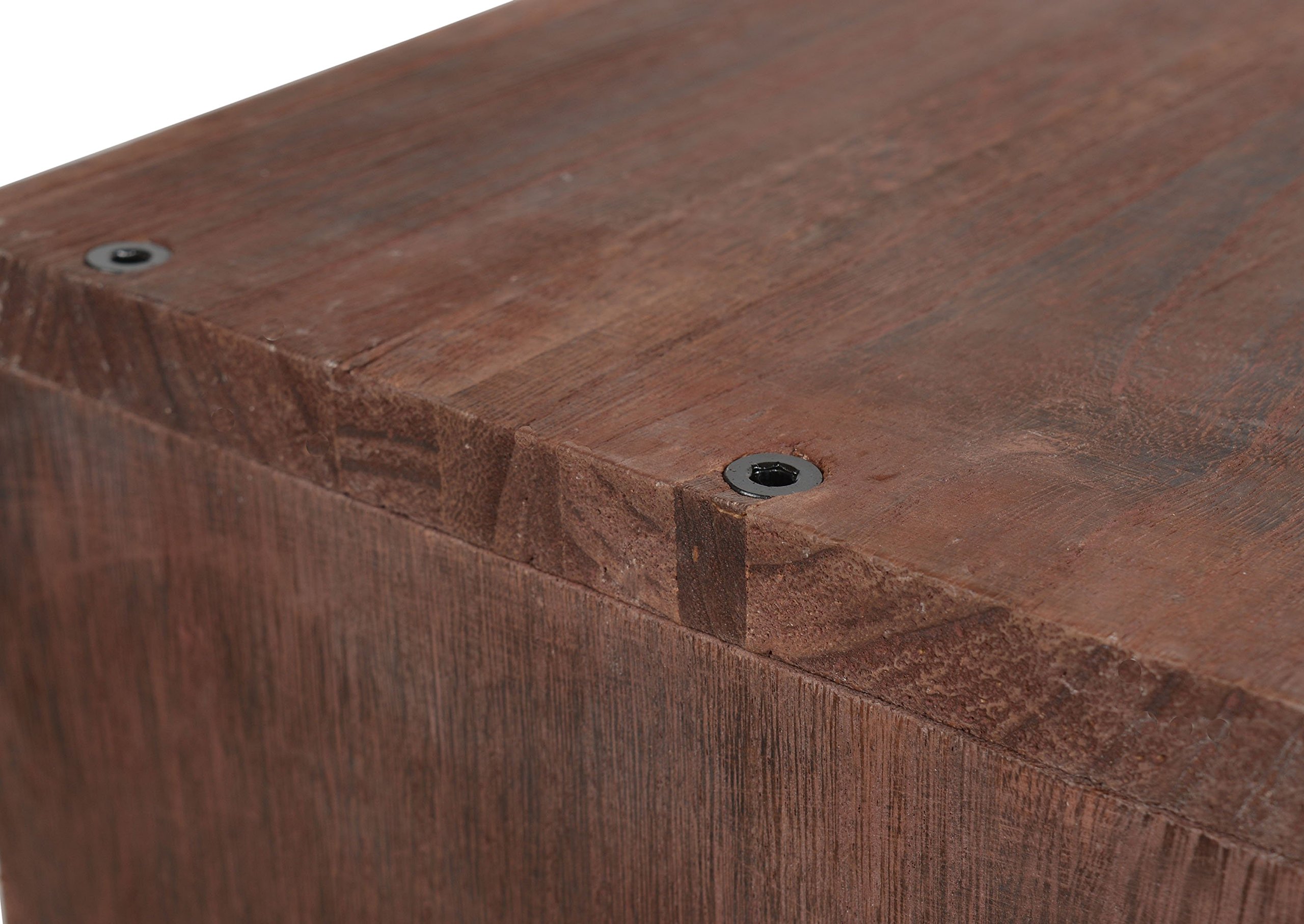 ts-ideen scaffalatura cubica per bottiglie di vino, impilabile, colore: marrone scuro, Legno, Dunkelbraun, Weinregal 4 x X