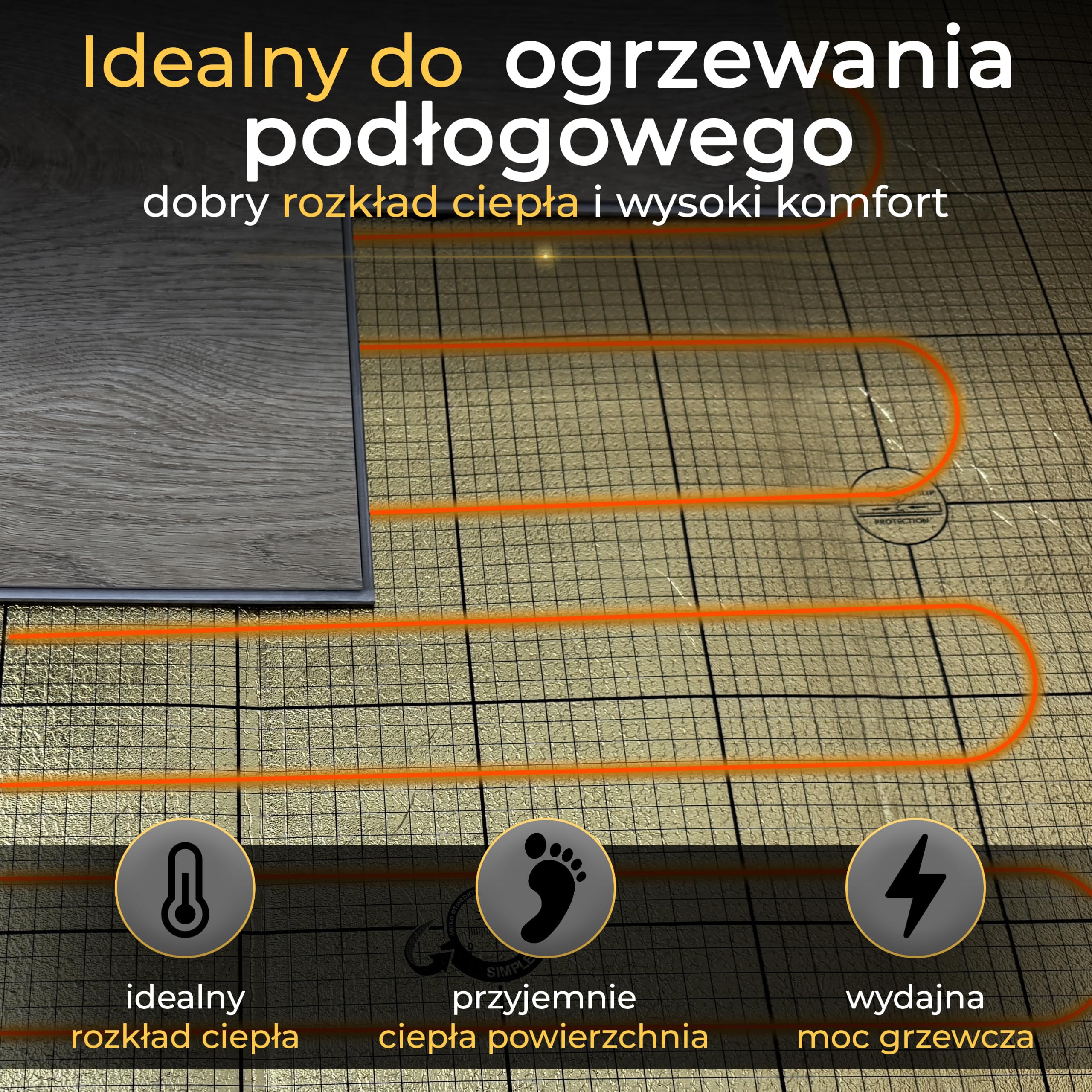 Izolacja akustyczna uficell® Vinyl „VINOLOCK” z technologią antypoślizgową – grubość: 1,5 mm – gęstość ok. 100 kg/m³ – odporność na ciśnienie: 200 kPa [10 m² – 1 opakowanie]