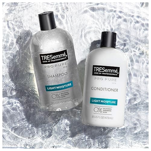 Miniatura 5 de TRESemmé Champú Pro Pure para humedad diaria, humedad ligera, sin parabenos, champú sin tintes, 16 onzas