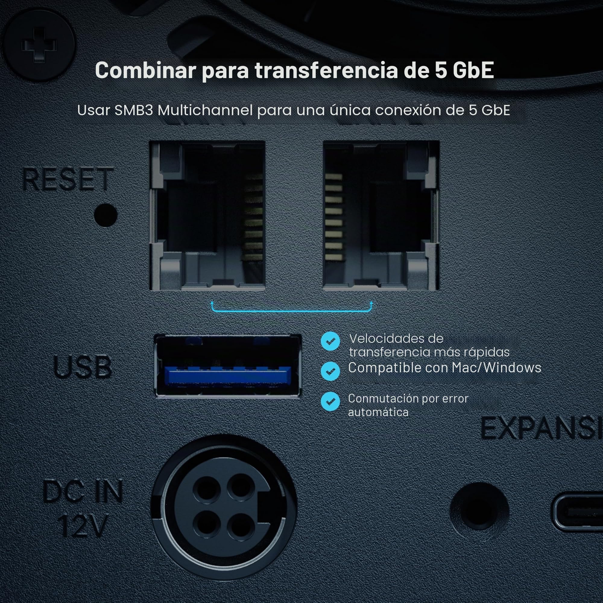 SYNOLOGY DS925+ NAS de 4 bahías con Capacidad Extensible (sin Disco)