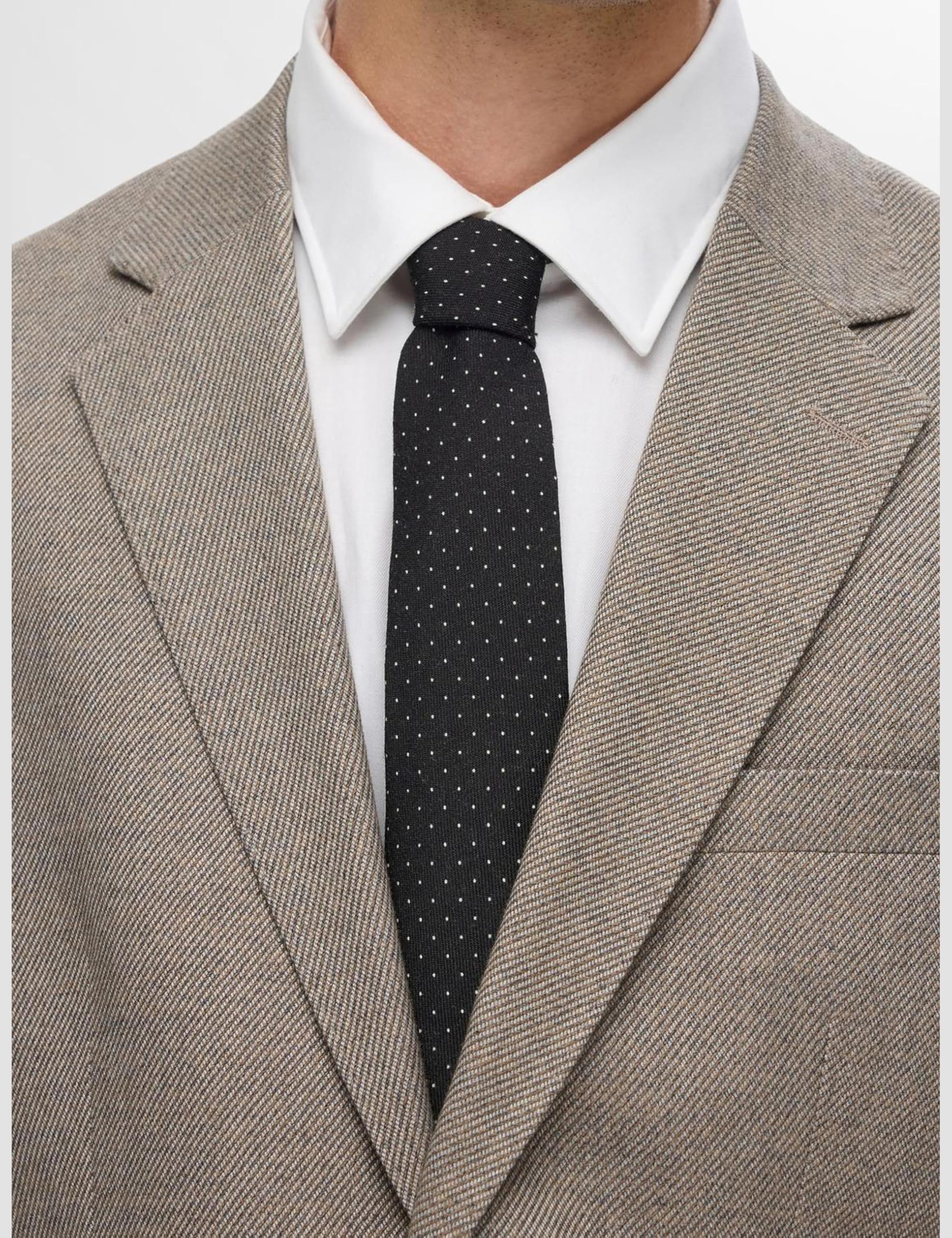 SELETED HOMME Męski krawat Slhellis Dot Tie Noos