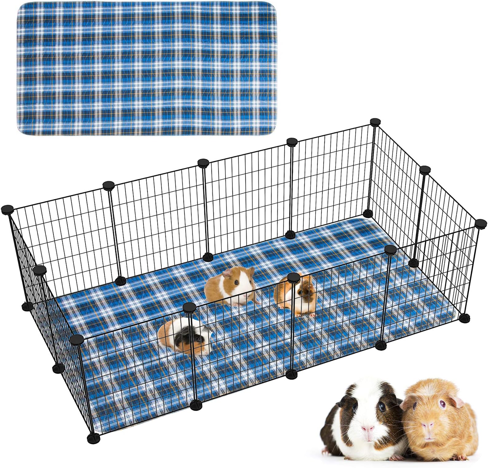 Geegoods Guinea Pig Cage Liners Guinea Pig Bedding Washable &Air Dried Pee Pads for Guinea Pig