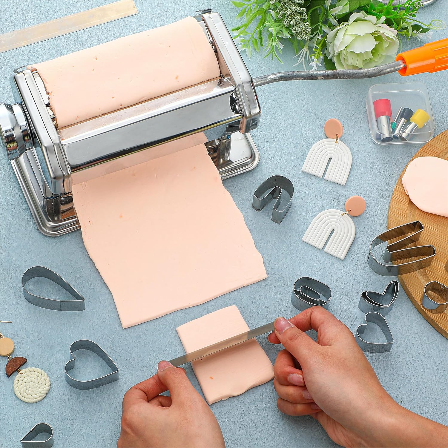 Amylove 72 Pieces Polymer Clay Roller Tools Machine Clay Conditioning ...