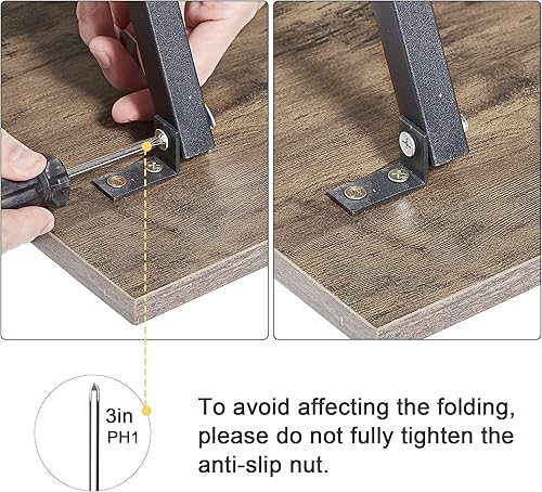Miniatura 23 de VECELO Bandeja plegable de TV para comer, juego de 2, mesa portátil para cena/merienda con portavasos para sofá, sala de estar y espacio pequeño,