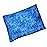 Microwavable Corn Filled Heating Pad and Cold Pack/Washable 100% Cotton Cover (Etched - Cobalt, 5.25in W x 17.25in L)