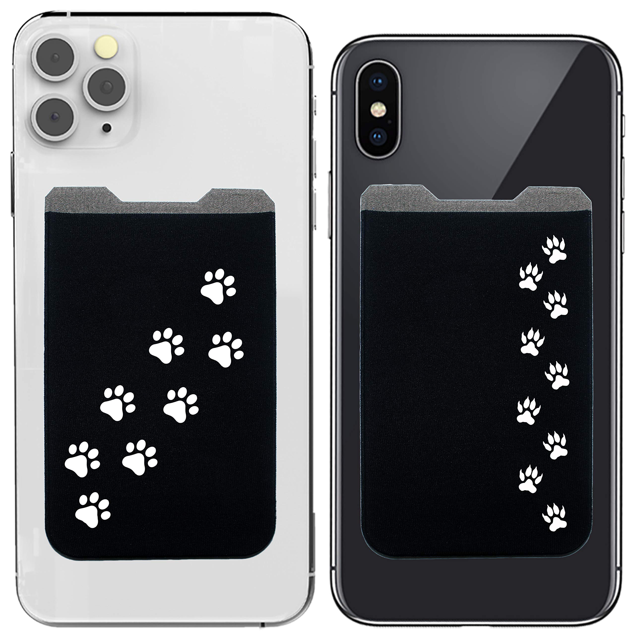 Phone Wallet - Adhesive Card Holder - Cell Phone Pouch - Stick on Lycra Pocket by Gecko - Carry Credit Cards and Cash