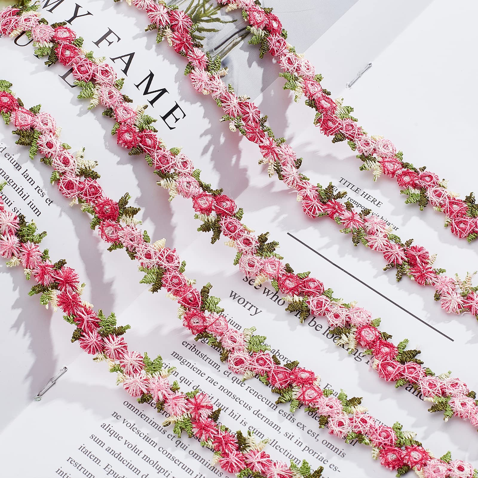 GORGECRAFT Rouleau Dentelle Blanche 5 Mètres X 15 Cm – Bordure Brodée Florale Élégante Pour Couture, Mariage Et Déco DIY