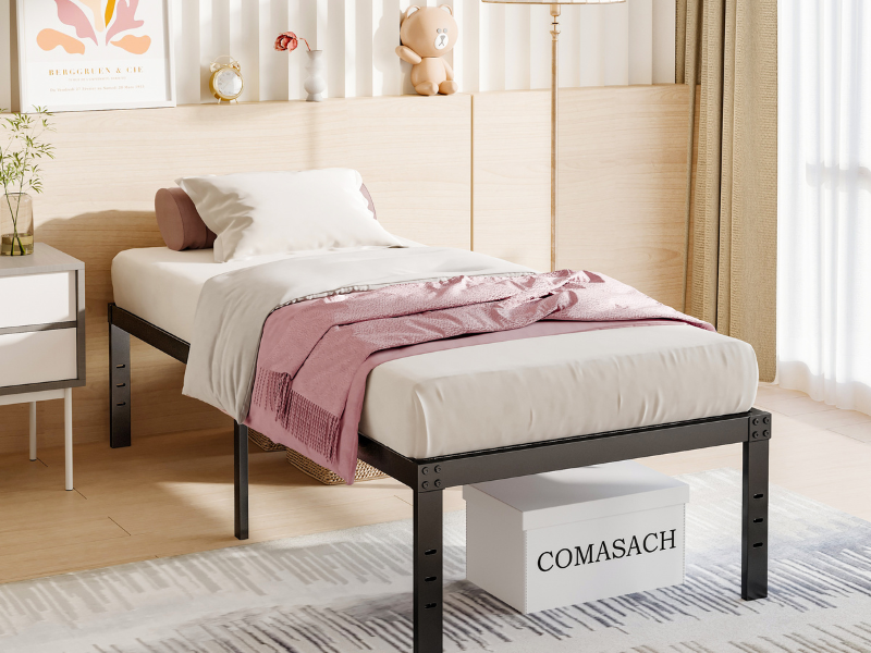 Amazon.com: COMASACH 18 Inch Bed-Frames-Full, Heavy Duty Black