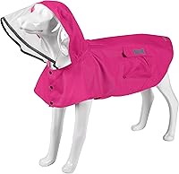 Vista 12 de Impermeable para perro, ropa de lluvia ligera reflectante ajustable para mascotas con capucha poncho (4XL, amarillo)
