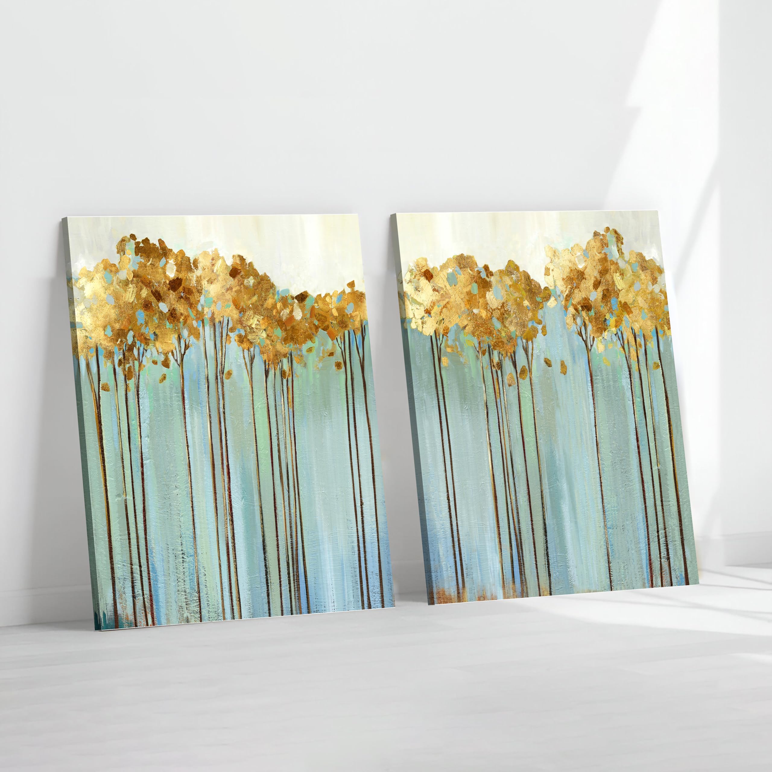 Boho Canvas Art Set - 2 Abstract Wall Paintings -31 Boho Canvas Art Set - 2 Abstract Wall Paintings -31