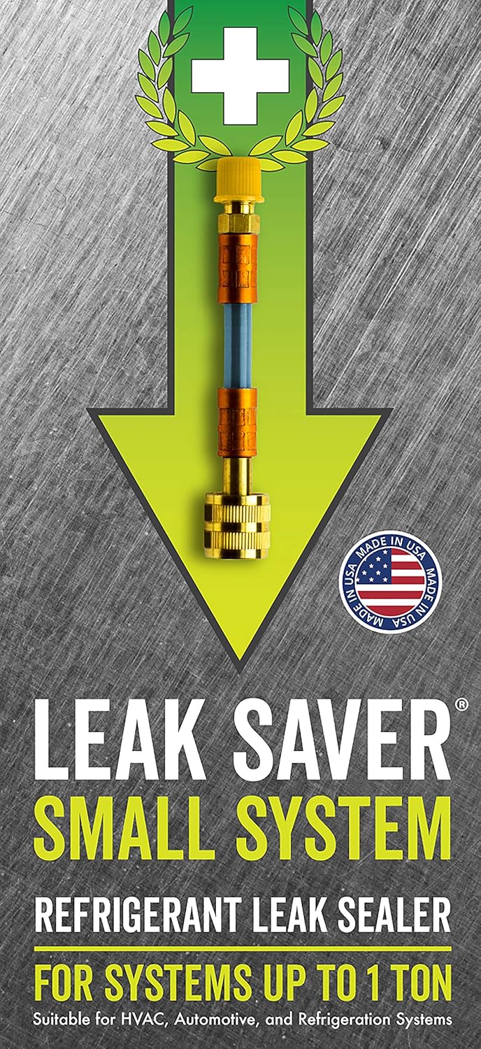 LEAK SAVER Direct Inject Refrigerant Leak Sealer Small System AC