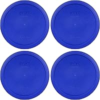 Vista 4 de Pyrex 7402-PC 6/7 tazas Cadet Blue Round Storage Tapa de repuesto – Fabricado en Estados Unidos