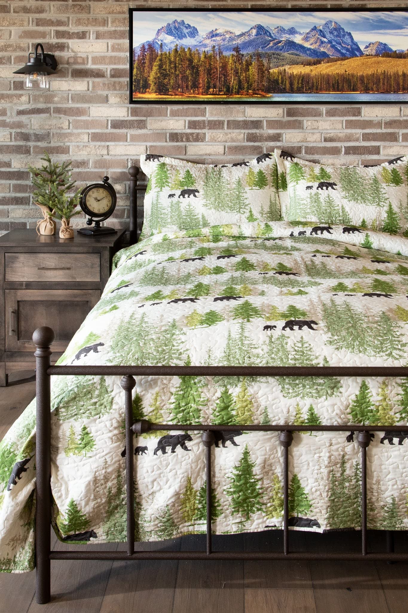 CARSTENS, INC.Pine Wilderness Rustic Quilt Set, King