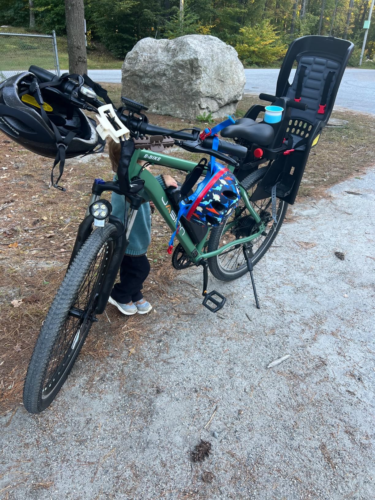 Jasion EB5 Electric Bike for Adults with Peak 500W Brushless Motor, 40Miles 20MPH Commuting Electric Mountain Bike with 360Wh Removable Battery, 7-Speed, 26" Tires and Front Fork Suspension photo review