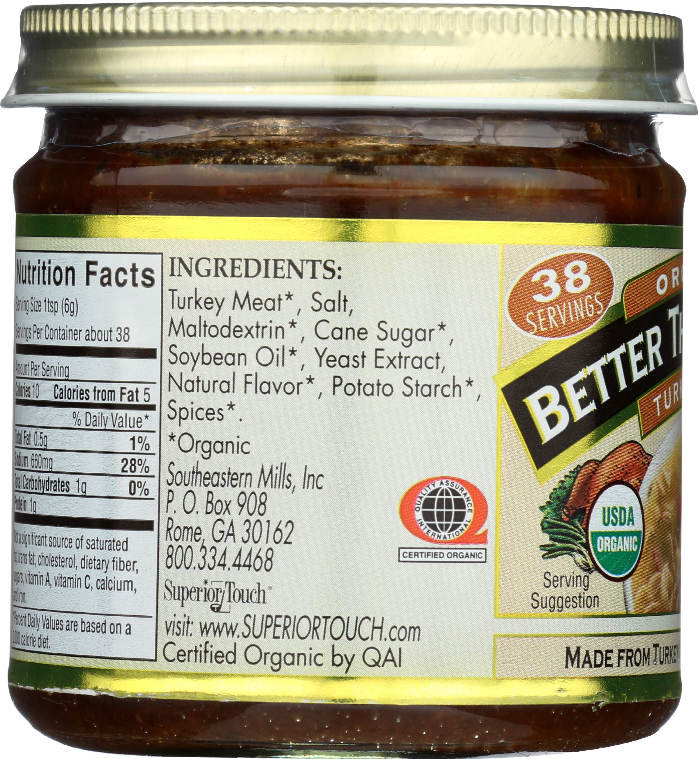 Better Than Bouillon Turquía Base 95% orgánico, tarros de 8 onzas (paquete de 6)