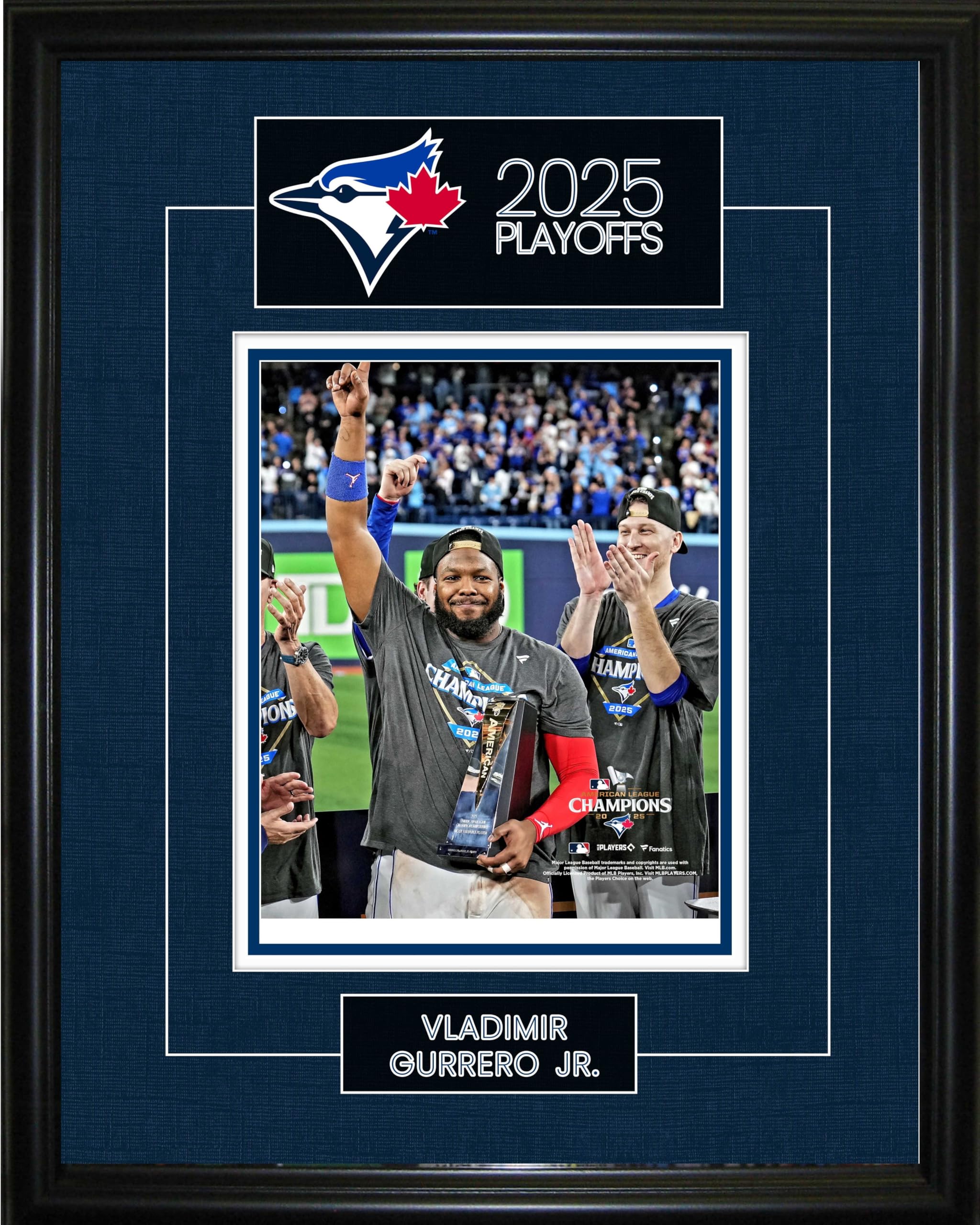 Frameworth Joe Carter Walk-Off 1993 World Series Toronto Blue Jays Framed Photo MLB Licensed Championship Baseball Memorabilia Authentic Collectible Wall Art - 5