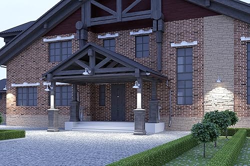 Miniatura 5 de 14pulgadas. RLM Warehouse - Pantalla con brazo de cuello de cisne y bombilla Led A19 5000K de 9W