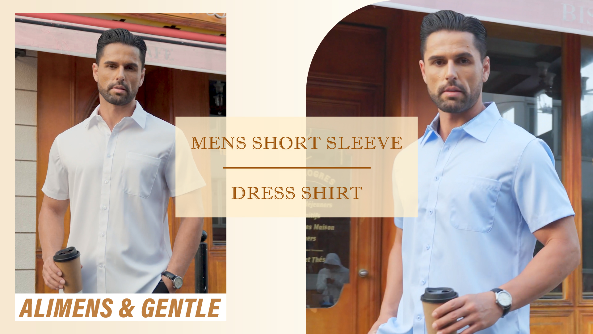 alimens and gentle dress shirts Alimens & Gentle Men's Short Sleeve Stretch Cotton Casual Dress Shirt,  Wrinkle-Free, Button Down, Regular Fit