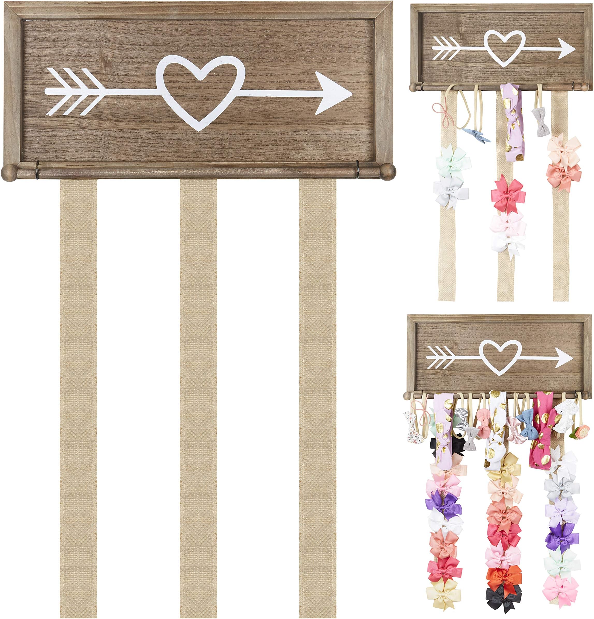 Rustic Hair Bow Organizer