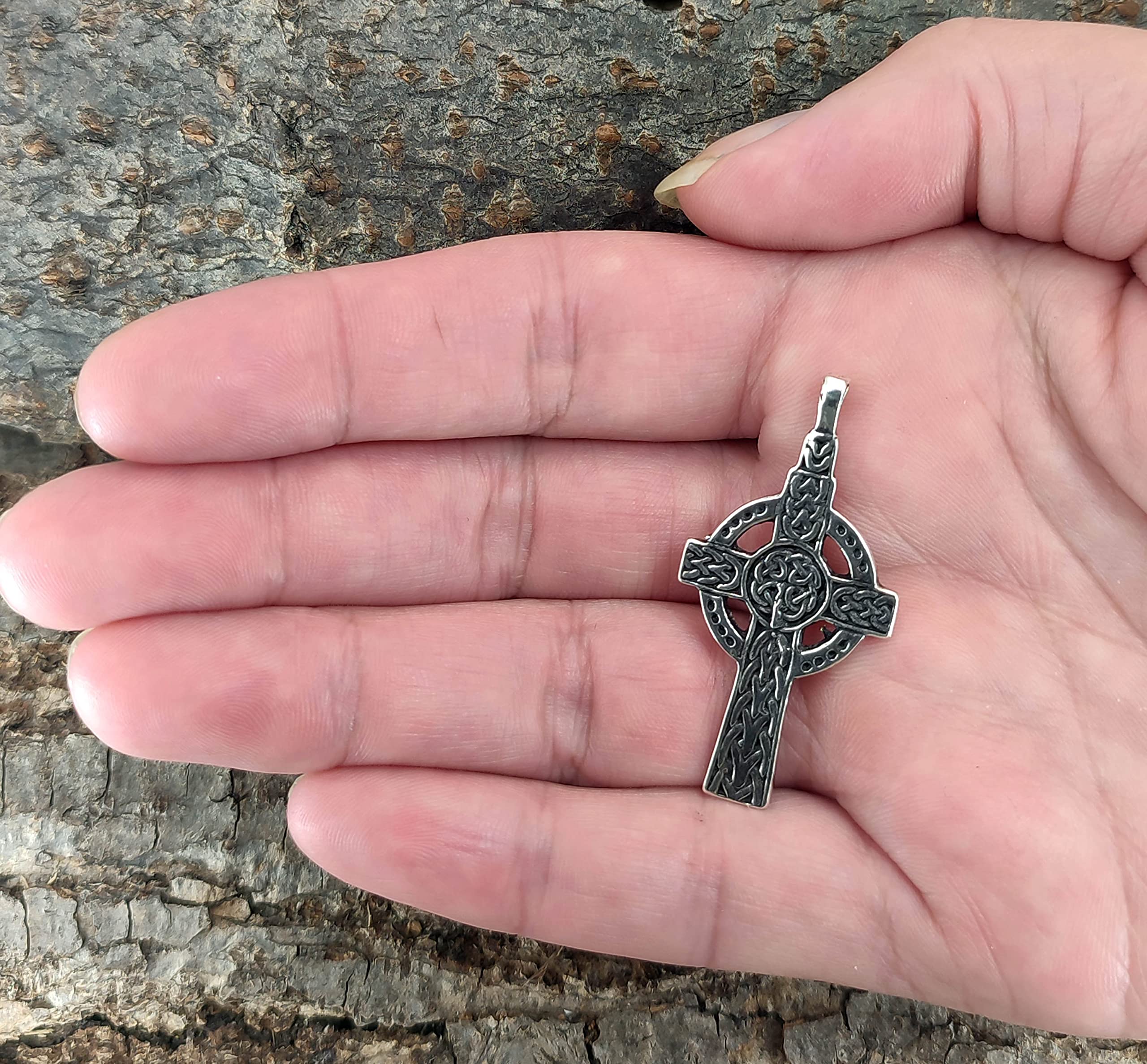 Kiss of Leather Keltisches Kreuz Anhänger aus 925 Sterling Silber Nr.31