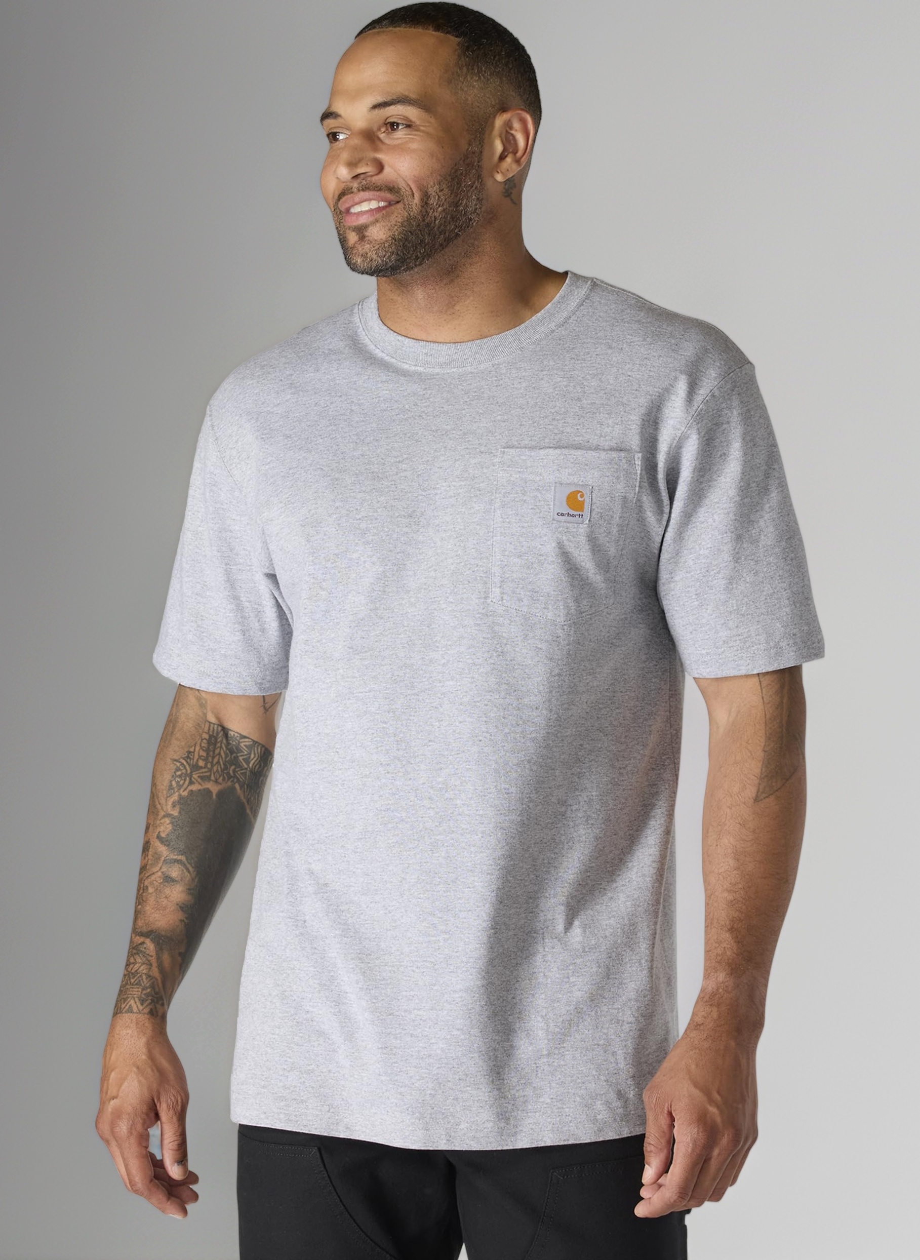 Carhartt Men's Workwear Pocket Short Sleeve T-Shirt Work-Utility-t-Shirts (Pack of 1)