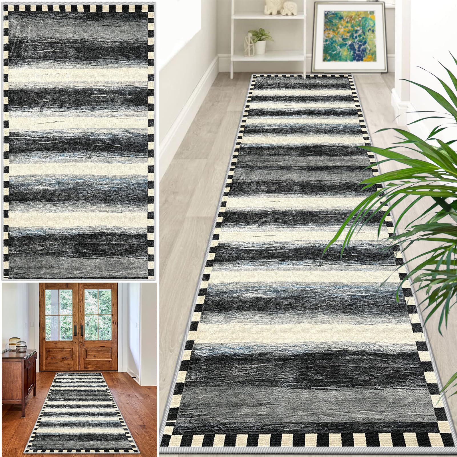 Tappeto Passatoia Corridoio Antiscivolo per Cucina 40 x 200 cm