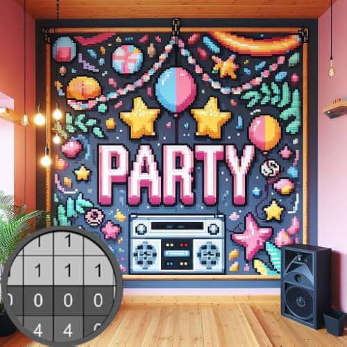 Party Color By Number - Pixel Art, Sandbox Coloring Book