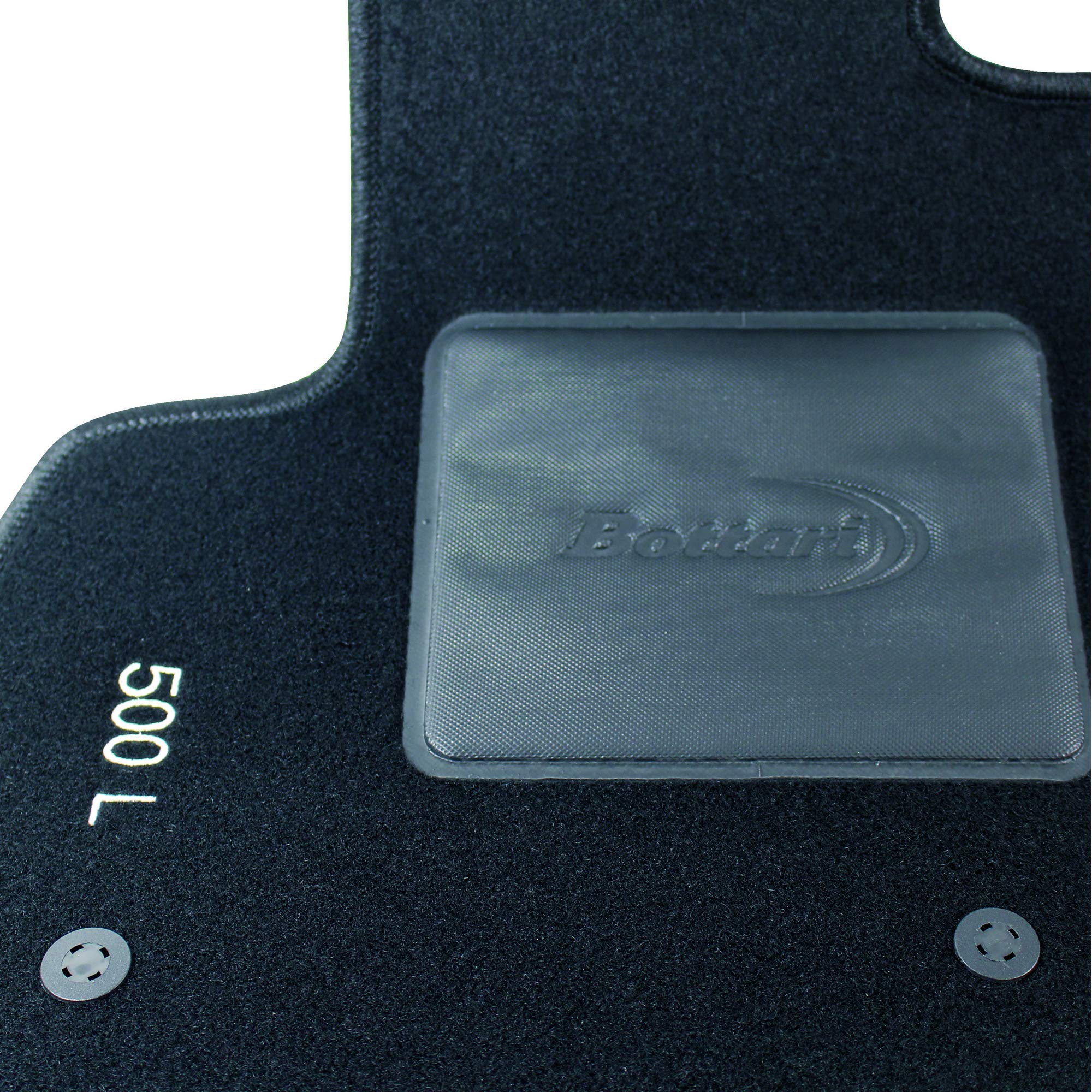 Bottari 39037 – Set Tappeti Auto In Moquette Per Dacia Duster (dal 2010) – 4 Pezzi Su Misura – Fatti A Mano In Italia – Nero