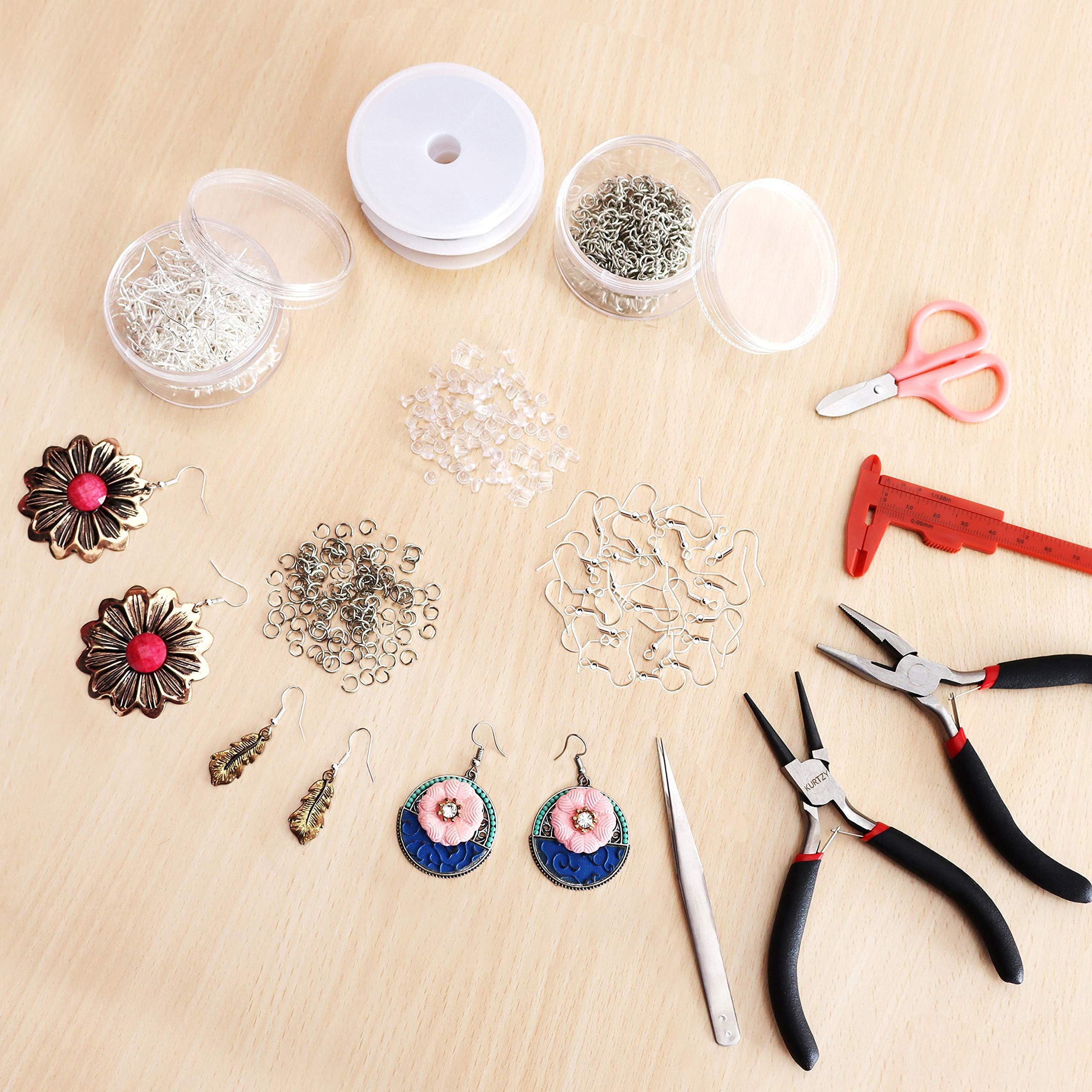 Teogneot Kit Per Creazione Gioielli 170 Pezzi – Moschettoni, Prolunghe E Nastro In Argento E Oro Per Fai Da Te - 5