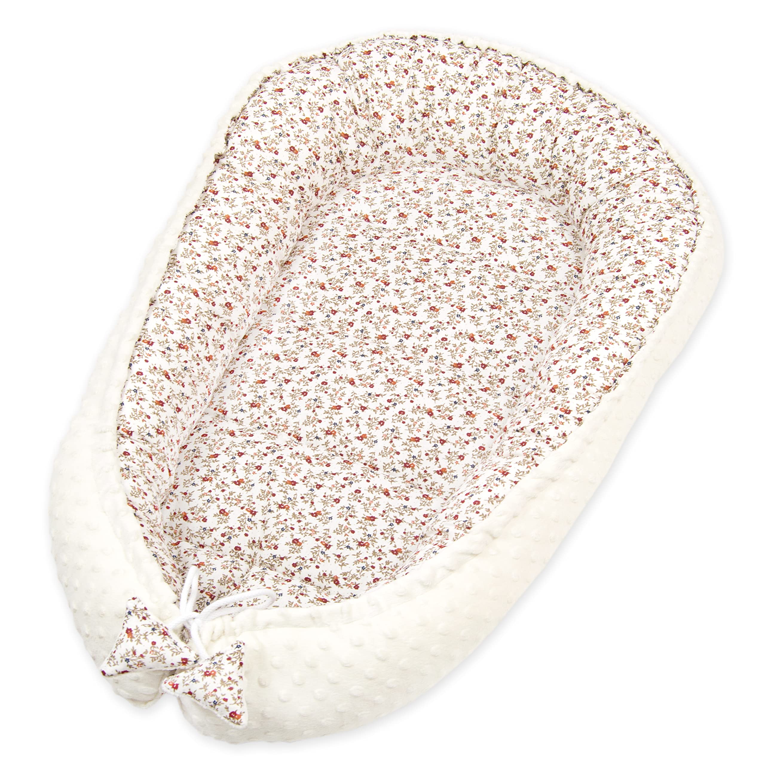 PIMKO Nido de bebé Minky de 2 Caras, Nido de Peluche, Capullo para bebés y recién Nacidos, para el hogar, 55 x 90 cm