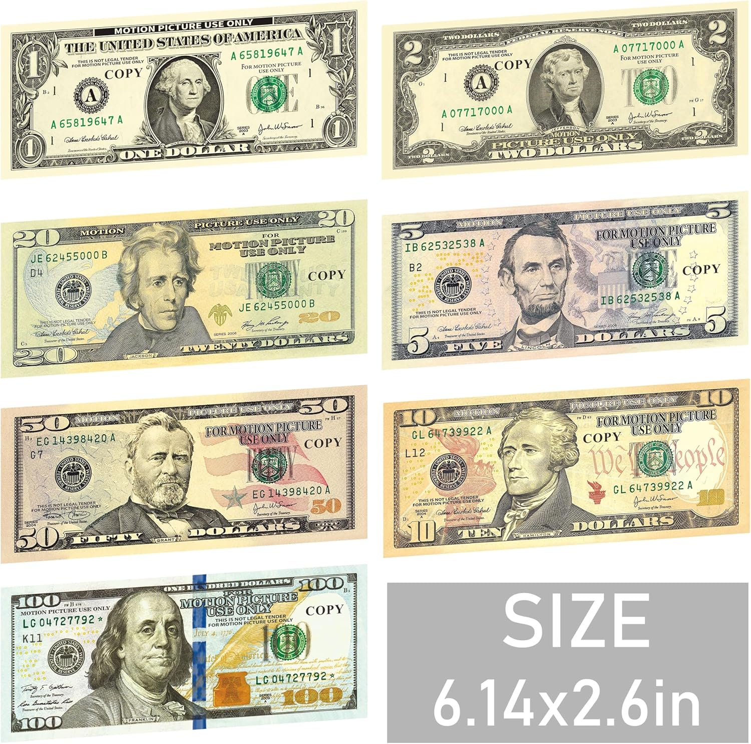 Powza Prop Money Play Money Game 140 Pcs - Image 3