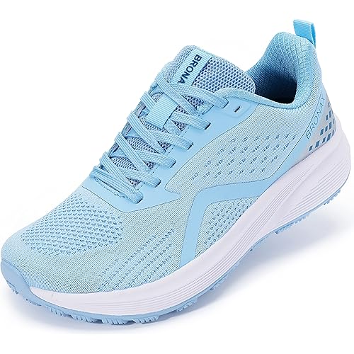 BRONAX Women's Wide Toe Box Road Running Shoes | Wide Athletic Tennis Sneakers with Rubber Outsole