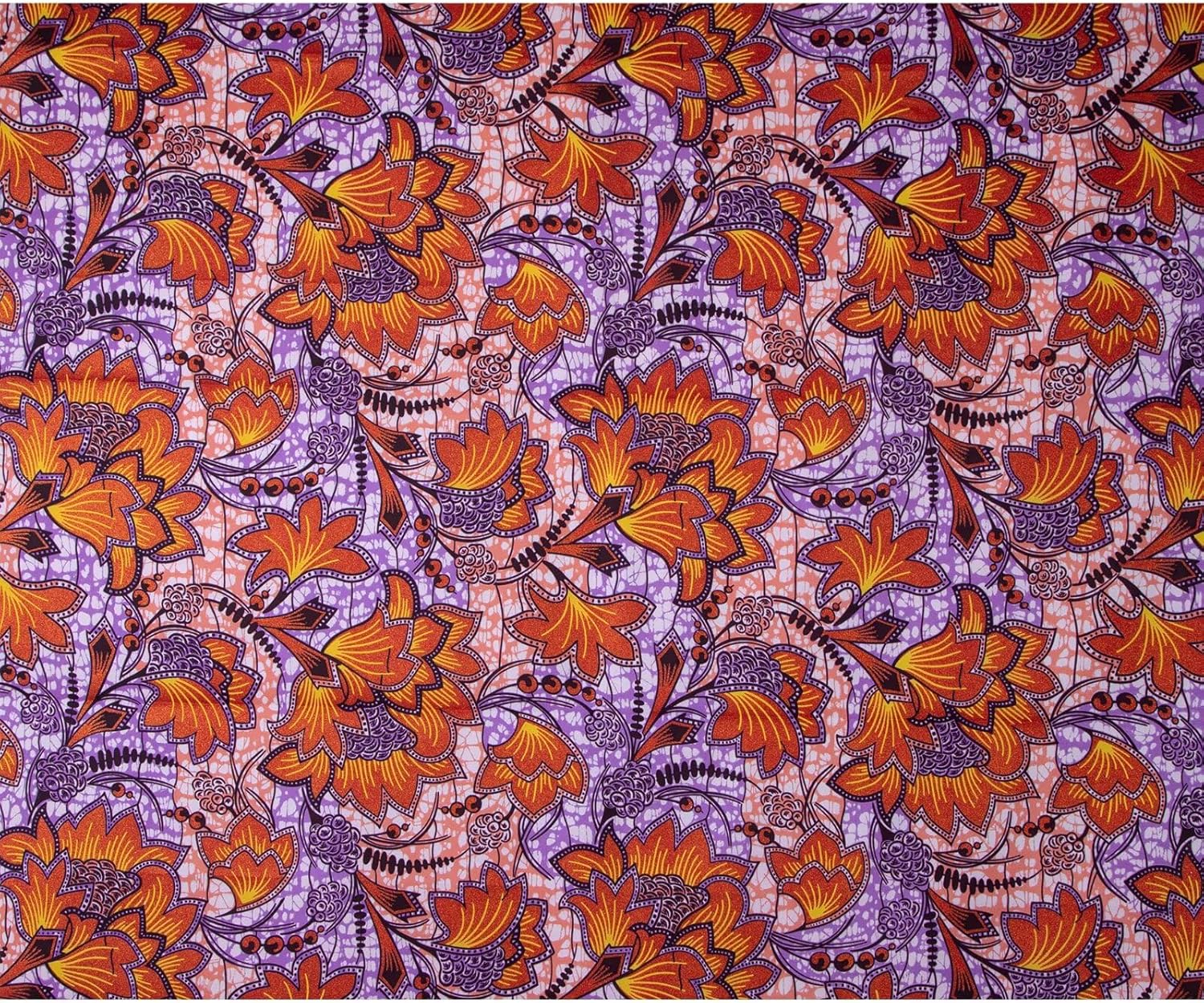 African Batik Fabric Ankara Wax Print Kente Bronzing Gold Stamping Fabric 6 Yards