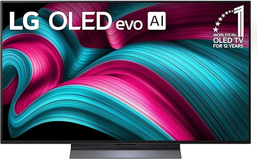 LG Smart TV Class OLED evo AI 4K C5 Series de 48 pulgadas con Dolby Atmos, Dolby Vision, HDR10, AI Super Upscaling 4K, modo Cineasta, Orquesta Wow,