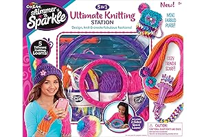 Cra-Z-Art Shimmer 'n Sparkle 5-in-1 Ultimate Knitting Station