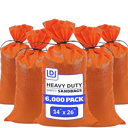 Miniatura 60 de DURASACK Bolsas para arena resistentes con cordón de amarre, de polipropileno, vacías, 1600 horas de protección ultravioleta, capacidad de 50 Negro
