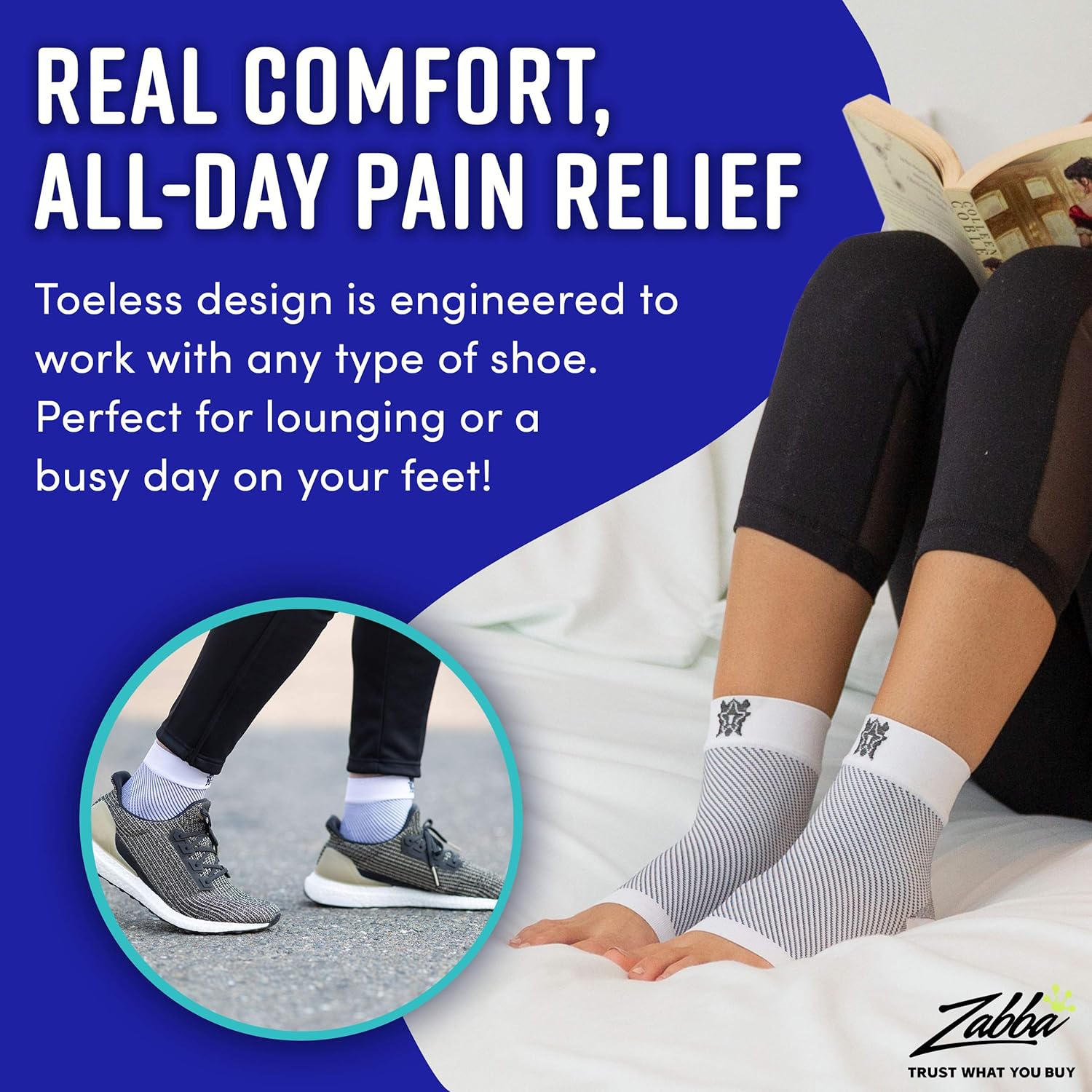 Bitly Plantar Fasciitis Compression Socks for Women & Men - Best Ankle Compression Sleeve, Nano Brace for Everyday Use - Provides Arch Support & Heel Pain Relief (Nude, Medium): Industrial & Scientific