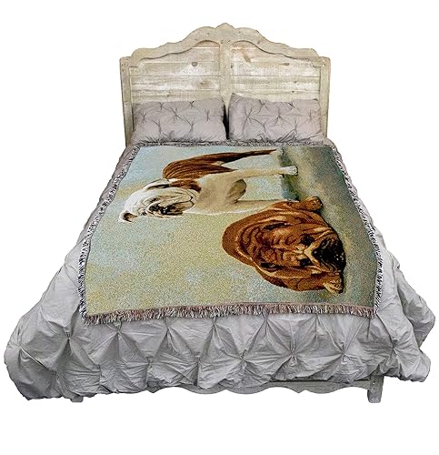 Miniatura 2 de Pure Country Weavers Manta con texto en inglés "I Said I was Sorry Bulldog por Bob Christie", regalo para los amantes de los perros, manta de tapiz