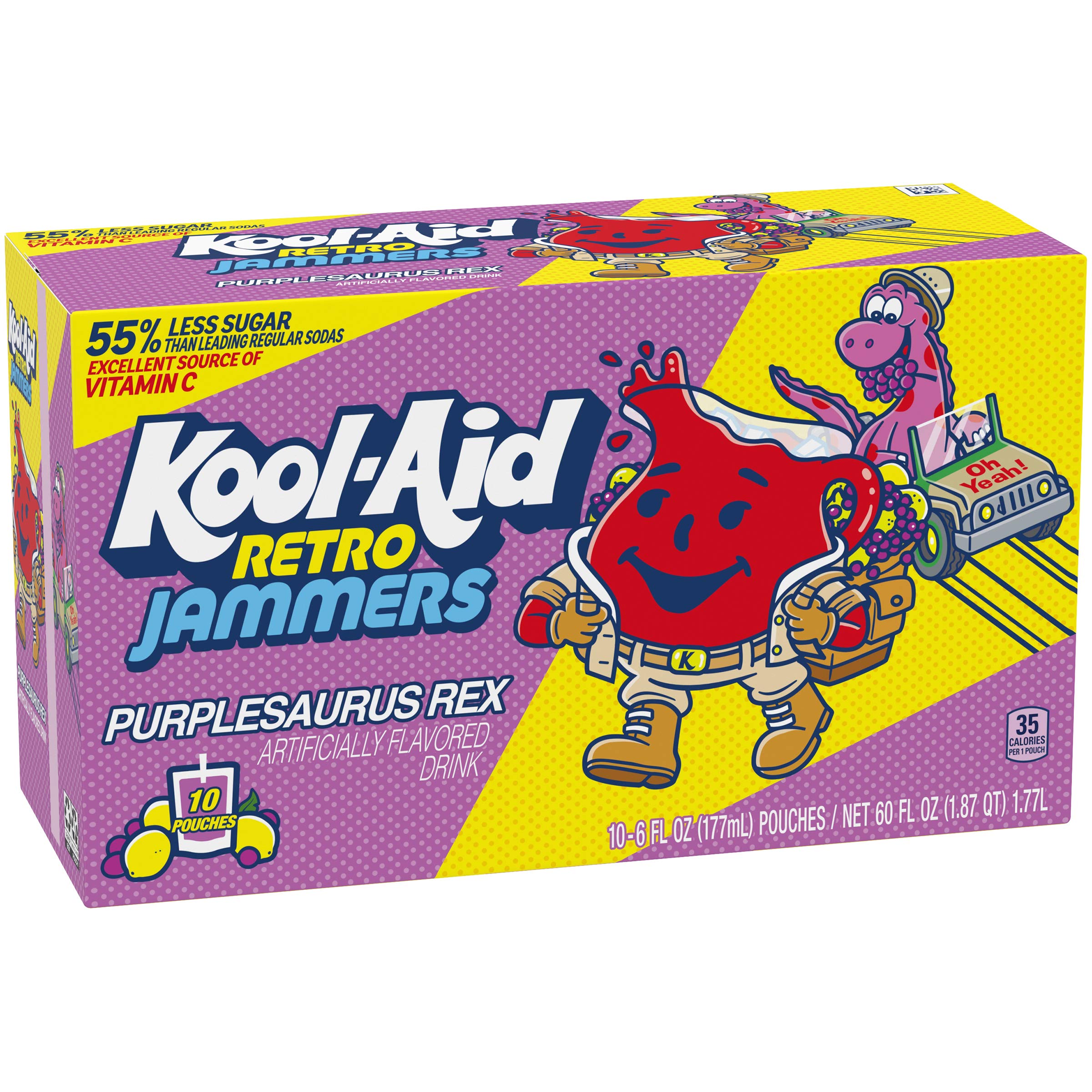 Amazon.com : Kool-Aid Retro Jammers Purplesaurus Rex Ready-To
