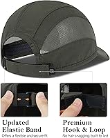 Vista 3 de GADIEMKENSD Sombrero de correr al aire libre malla transpirable 2PACK